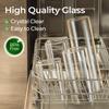 ComSaf 1.9 Qt Glass Storage Containers with Lids, Glass Jars with Lids, Clear Food Storage Jar, Square Canister Set of 3, Pantry Organizers and Storage for Flour Rice Pasta Tea Coffee Bean view 4