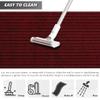 GL 2'~82' Custom Sizes Runner Rug Mat Indoor Outdoor Utility Carpet,Area Rugs with Non Slip Rubber Backing for Hallway Kitchen Entryway Balcony Garage Stair Laundry, Red Strip, 4ft x 25ft view 4
