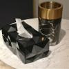 MSLULA Personalized Desktop Tissue Box Creative and Simple Paper Box Restaurant Office Tissue Box Tissue Box Remote Storage Box Suitable for Bathroom Dressing Table Living Room (Color : Black) view 2