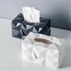 MSLULA Personalized Desktop Tissue Box Creative and Simple Paper Box Restaurant Office Tissue Box Tissue Box Remote Storage Box Suitable for Bathroom Dressing Table Living Room (Color : Black) view 4