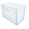 Air conditioner fence for outside units air conditioner fence , Anti-Theft Sturdy Aluminum AC Covers, Noise Reduction, fence to hide air conditioner, Applicable to air conditioner outdoor unit ( Colo view 1