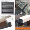 Air conditioner fence for outside units air conditioner fence , Anti-Theft Sturdy Aluminum AC Covers, Noise Reduction, fence to hide air conditioner, Applicable to air conditioner outdoor unit ( Colo view 3