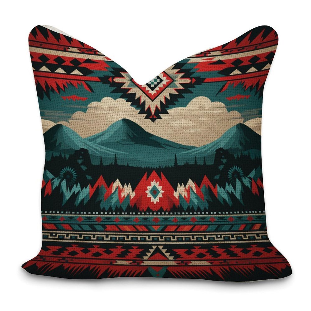 A Southwestern Inspired Pattern for Wallpaper Decorative Throw Pillow Covers 22x22in Farmhouse Square Accent Pillowcase Cushion Cover Case for Bedroom Sofa Couch Coffee Bar Club Pub Home Decor