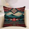 A Southwestern Inspired Pattern for Wallpaper Decorative Throw Pillow Covers 22x22in Farmhouse Square Accent Pillowcase Cushion Cover Case for Bedroom Sofa Couch Coffee Bar Club Pub Home Decor view 3