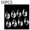 Chandelier Crystal Prisms Pendants 50PCS 30mm Crystal Prism Drop Chandelier Parts Hanging Pendant Beads Garland Home Decor 2 Holes Chandelier Crystal Prisms Pendants view 2