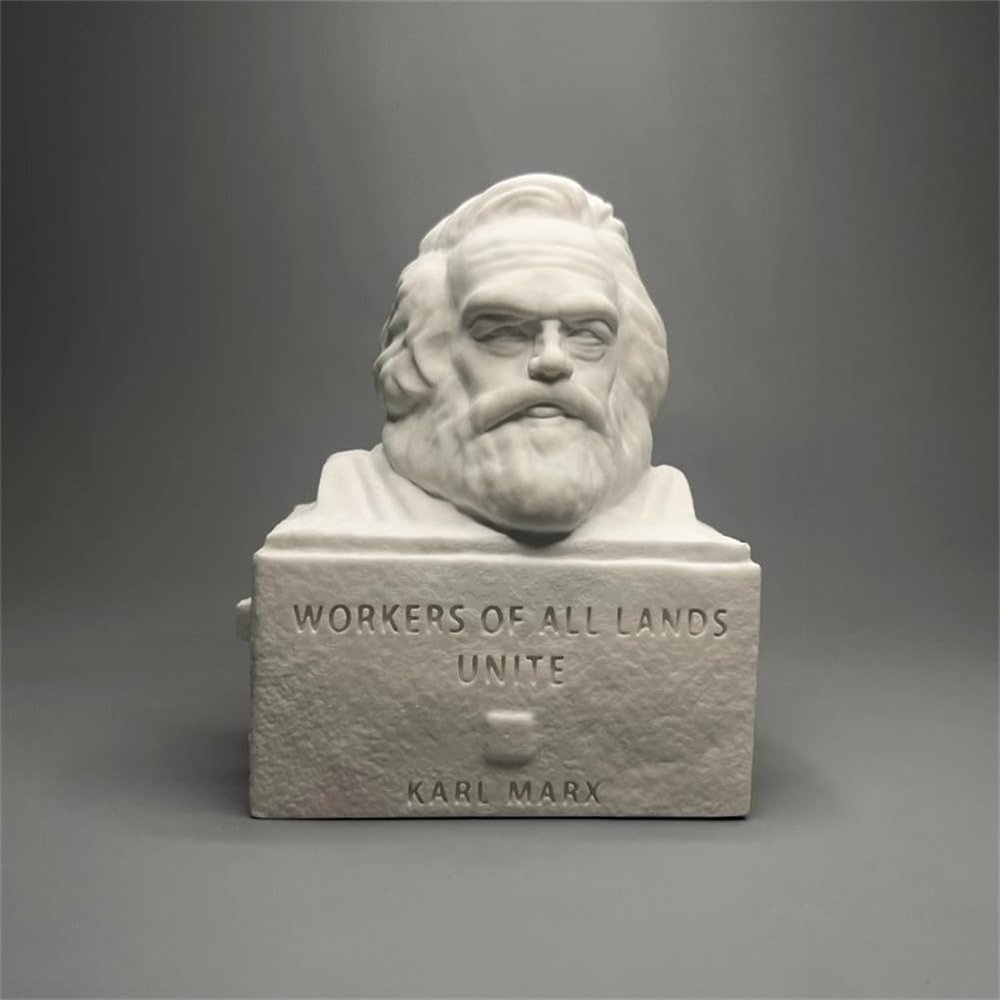 Womeet Marx Bust Marx Statue Sculpture Gypsum Figure, Modern Home Decoration and Collection Sketch Practice DIY Art