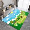 Cartoon Snow Mountain Grassland Area Carpet, Cute Hedgehog Pine Flowers Print Rugs, Children's Carpet Washable Durable Noise Reduction for Boy Girl Nursery Bedroom Decor5 x 6ft view 3