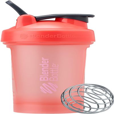 BlenderBottle Classic V2 Shaker Bottle Perfect for Protein Shakes and Pre Workout, 20-Ounce, Coral