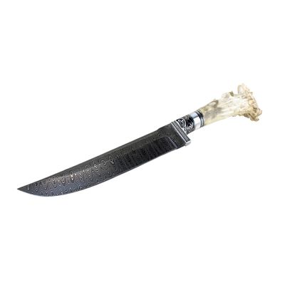 Uzbek Handmade Kitchen Knife with Beautiful Horn Handle
