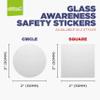 24 x Etched Glass Safety Awareness Stickers - 2 Inch Square Decals for Glass Panels, Doors, Balconies & Shower Doors view 3