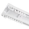 LTSRLL Curtain Track Set White PVC Track Up to 500cm Curtain Rail with Mute Rollers, Sliding Drop Ceiling Track Set for Curtains, Living Room, Room Divider(Size:400cm/13ft(100cm*4)) view 1