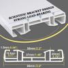 LTSRLL Curtain Track Set White PVC Track Up to 500cm Curtain Rail with Mute Rollers, Sliding Drop Ceiling Track Set for Curtains, Living Room, Room Divider(Size:400cm/13ft(100cm*4)) view 2