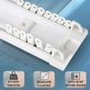 LTSRLL Curtain Track Set White PVC Track Up to 500cm Curtain Rail with Mute Rollers, Sliding Drop Ceiling Track Set for Curtains, Living Room, Room Divider(Size:400cm/13ft(100cm*4)) view 4