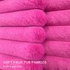 2 Pack 18x18 Pillow Cover Velvet Pillow Covers, Faux Fur Square Throw Pillow Covers for Living Room Decorations Throw Pillow Case, Throw Pillow Cover Cushion Cover for Sofa Bedroom Car, Hot Pink view 2