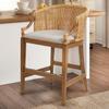 BLACK FOREST DECOR Sea Breeze Rattan Counter Stool view 1