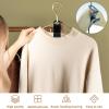 48 PCS Metal Clothes Hanger Connector Hooks, Heavy Duty Hangers Wardrobe Hanger Extender Clips for Clothes Cabinet Closet Organizer Space Savers Outfit Hangers Accessory, Black view 2