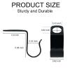 48 PCS Metal Clothes Hanger Connector Hooks, Heavy Duty Hangers Wardrobe Hanger Extender Clips for Clothes Cabinet Closet Organizer Space Savers Outfit Hangers Accessory, Black view 4