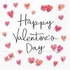 Design Design Valentine's Day Cocktail Napkins - 40 Count 3-Ply - Happy Hearts Club Design - 2 Packages of 20CT, (624-10340 x2) view 1