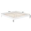 AFI, Pasadena 14" King Wood Mid Century Modern Low Profile Platform Bed, White view 2