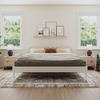 AFI, Pasadena 14" King Wood Mid Century Modern Low Profile Platform Bed, White view 3