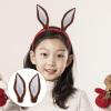 Amosfun 2pcs Artificial Ear Headband for Christmas Decoration Hair Ornament Realistic Faux Elk Ears for Festivals Parties and Cosplay Events view 2