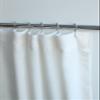 RHANFOLD 100% Linen Shower Curtain, Bathroom Curtain Panel, Bath Decor, Buttonhole Top Shower Curtains (Ivory, 72" W x 120" L) view 1