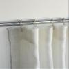 RHANFOLD 100% Linen Shower Curtain, Bathroom Curtain Panel, Bath Decor, Buttonhole Top Shower Curtains (Ivory, 72" W x 120" L) view 3