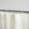 RHANFOLD 100% Linen Shower Curtain, Bathroom Curtain Panel, Bath Decor, Buttonhole Top Shower Curtains (Cream, 96" W x 90" L) view 2