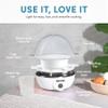 AROMA Overly Easy Egg Cooker, Steamer, and Electric Egg Poacher | XL Capacity Egg Steamer Fits 7 Eggs view 3