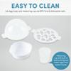 AROMA Overly Easy Egg Cooker, Steamer, and Electric Egg Poacher | XL Capacity Egg Steamer Fits 7 Eggs view 4