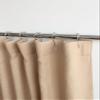 RHANFOLD 100% Linen Shower Curtain, Bathroom Curtain Panel, Bath Decor, Buttonhole Top Shower Curtains (Light Brown, 84" W x 96" L) view 3