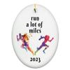 RUNNING ORNAMENT, Cross Country Gift, Running Gifts, MARATHON Ornament, Gifts for Runners, 2023 Ornament, Half Marathon, Holiday Decor view 1