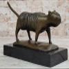 Abstract Botero Cat Genuine Solid Bronze Sculpture Lost Wax Figurine Gift Artwork Decorative Gift Deal by Classy Finery view 2