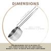 3/4 Cup Stainless Steel Measuring Cup, Long 6" Wire Loop Handle and Pour Spout | Sturdy Metal 177 ml | 177 cc | 6 oz | Single Cup for Wet and Dry Ingredients | Great for use as 3/4 Cup Dog Food Scoop view 3