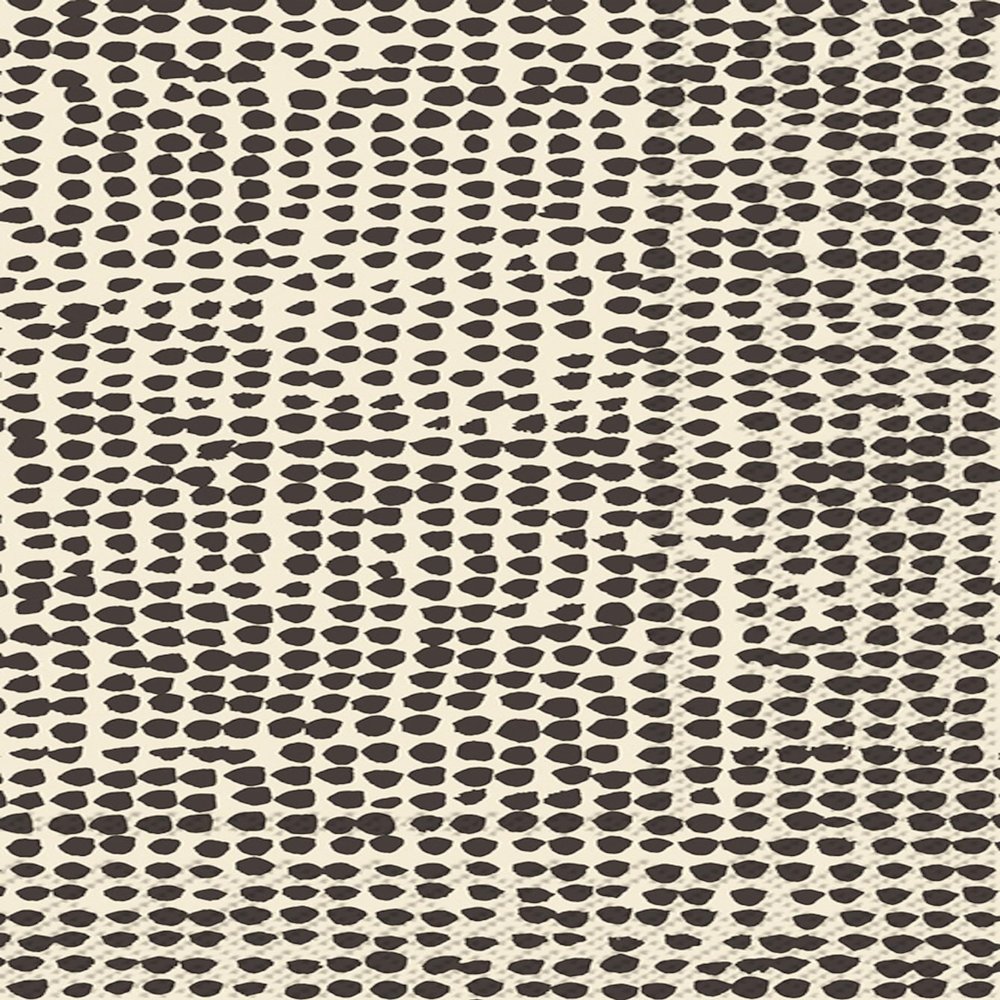 IHR Ideal Home Range Dinner Napkins Marimekko Disposable 3-Ply Paper Hand Towels, 8.5" x 4.5", Orkanen (Linen & Black), 16-Count