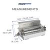 Prince Castle Top Mount Bun Dresser for CTS Series Toaster, Stainless Steel - Butter Spreader and Butter Roller for Buns, Even Dispensing view 2
