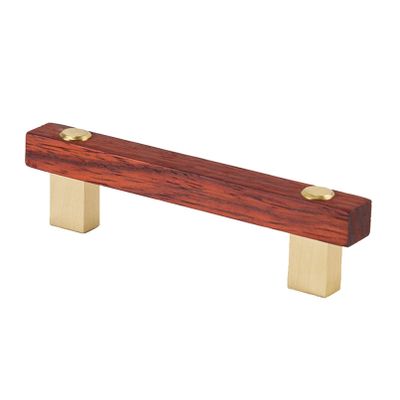 wood handle,wardrobe handles,Door Handle Pulls T Bar Handles Door Handles for Cupboard Natural Wooden Cabinet Closet with Screws s for Dresser Drawer(Single Hole) ( Color : Red , Size : Hole distance: