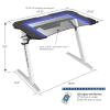 Atlantic Gaming Desk 46 inch PC Computer Home Office Desk Large Surface Workstation with Cup Holder and Headphone Hook, White view 2