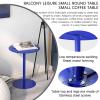 Drsyffsup Bistro Pub Table Cocktail Tables Round Tables for Coffee Shop Bar Dining Room Kitchen Restaurant, Sofa Side Table End Table, Easy to Assemble and Clean (Size : 40.5x40.5x72cm) view 4