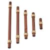 wood handle,wardrobe handles,Wooden Kitchen Cabinet Knobs and Handles Brass Furniture Pulls Drawer Dresser Cupboard Wardrobe Door Handles Single Hole 2Pack (2,Single Hole) ( Color : Gold , Size : Hole view 3