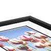 ArtToFrames 12x18 inch 1.375 Satin Black Step Lip Picture Frame with 2 Inch Single Black Mat, SingleMat-10035-12x18-89 view 3