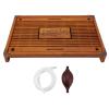 Xcello Simple Tea Tray, Drawer Type Wooden Tray Large Capacity Box Easy Tea Drainage, for Home(16.9in*11in-Orange) view 1