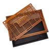 Xcello Simple Tea Tray, Drawer Type Wooden Tray Large Capacity Box Easy Tea Drainage, for Home(16.9in*11in-Orange) view 4