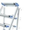 FLYIFE Step Stool Multi-Purpose Ladders, Aluminum Alloy Stable Folding Steps Indoor Thicken Attic Ladders Home 2-5 Step Ladder/59.5X38.5X74Cm view 4