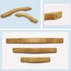 wood handle,wardrobe handles,Door Handles Pulls Knobs 2 PCS Drawer Knobs Solid Cabinets Furniture Dresser for Kitchen Cabinet Handles,with Screws (Hole Distance 160mm) ( Size : Hole distance 224mm ) view 4
