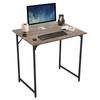 Small Desk, 32 Inch Computer Desk With MDF Board & Black Metal Frame, Adjustable Leg Pads, Office Work Table for Home Bedroom Small Spaces, Study Desk, Vintage view 1