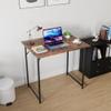 Small Desk, 32 Inch Computer Desk With MDF Board & Black Metal Frame, Adjustable Leg Pads, Office Work Table for Home Bedroom Small Spaces, Study Desk, Vintage view 2
