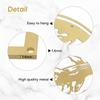 SIGNLEADER Metal Wall Art Decor Whale on Waves Minimalist Modern Abstract Wall Sculpture Hangings Home Decoration for Living Room, Bedroom, Bathroom, Kitchen, Outdoor - 18" Gold view 4