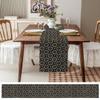 Abstract Contemporary Table Runner 48 Inches Long - Kitchen Dining Burlap & Cotton Tablerunner for Small/Round/Square/Wedding/Coffee/Dining Table Party Home Dcor Solid Minimalist Geometric view 3