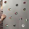 12 Pcs Palestine Flag Refrigerator Magnet Sticker Crystal Glass Magnetic Sticker Flexible Magnet Sticker for Truck Car Fridge Locker whiteboard view 4